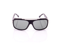 occhiale da sole uomo web grigio e nero con lenti anti appannamento